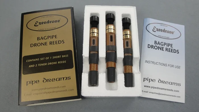 ez standard set of drone reeds for bagpipes