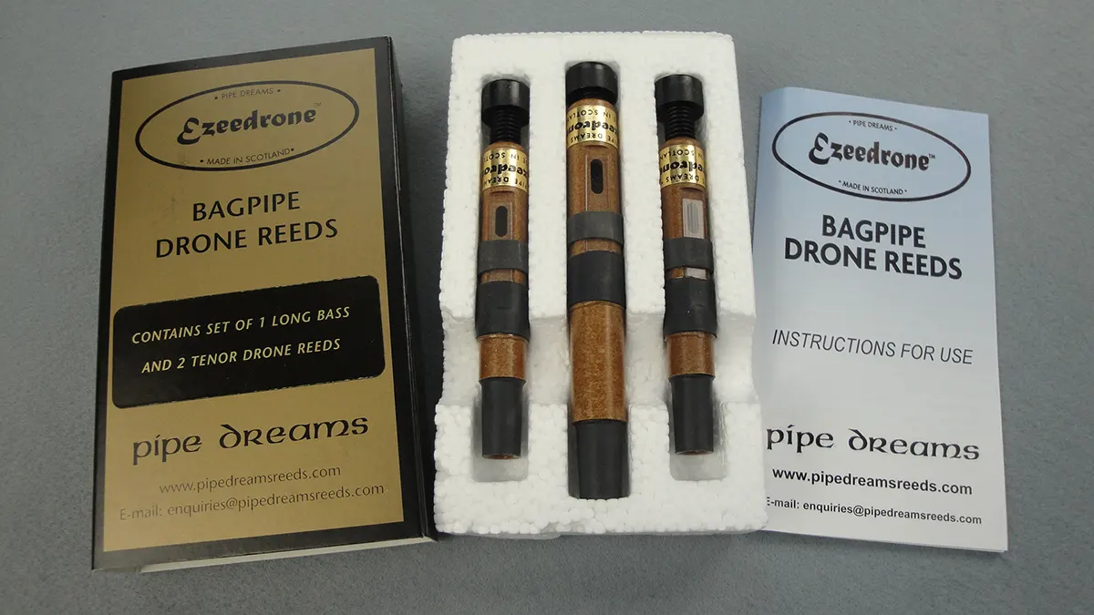 ez set of long bass drone chanters for bagpipes