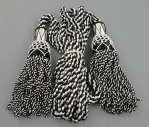 bagpipe drone cords black and white