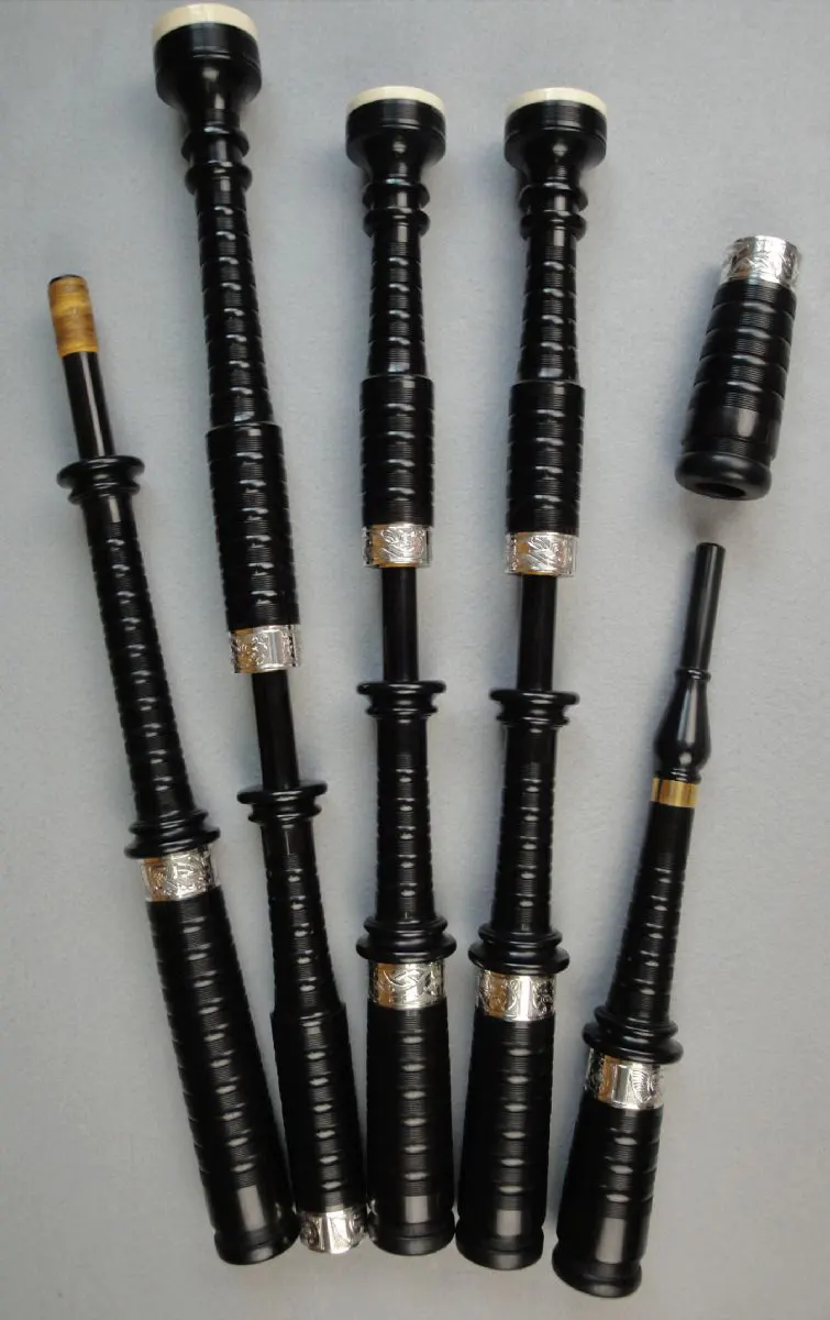 Atherton, 2011, Macdougall Bores, Engraved Silver Ferrules, Ivory Ring Caps