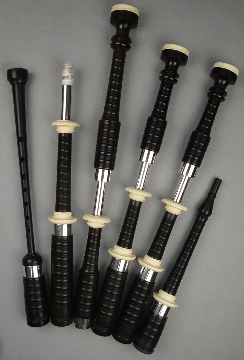 C. E. Kron “heritage” Model, Circa 2004, Plain Silver Ferrules, Slides, Artificial Ivory Mounts, Caps