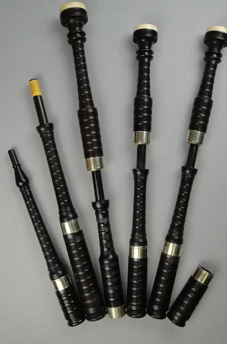 Circa 1900 David Glen & Sons, Cocuswood, Nickel Ferrules, Ivory Caps