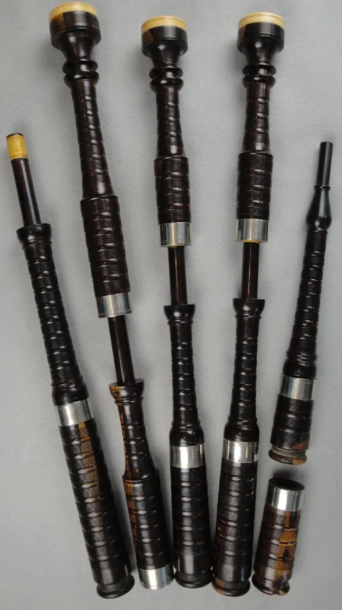 Circa 1900 David Glen & Sons, Cocuswood, Nickel, Ivory Caps