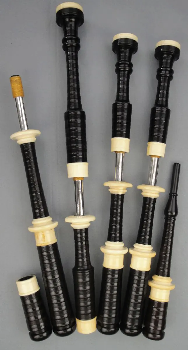 Circa 1900 Ebony Henderson, Ivory with Silver Slides