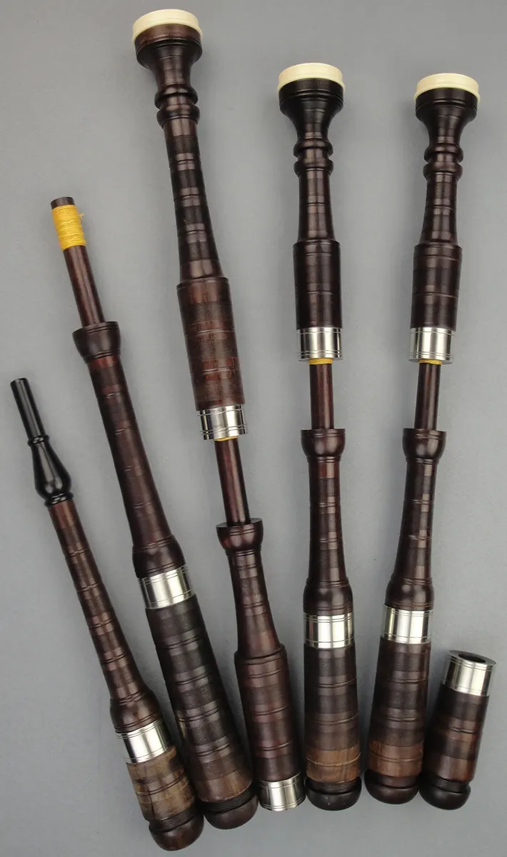 Circa 1950s Lawrie (?), American Rosewood, Nickel and Imitation Ivory Mounts