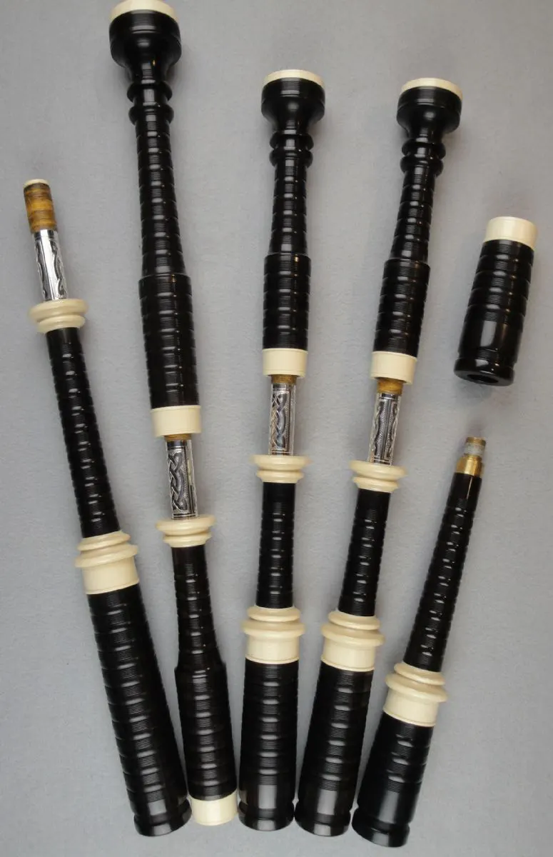 Dave Atherton “md” Macdougall Reproduction, 2012, Blackwood, Full Holly-mounted, Engraved Silver Slides