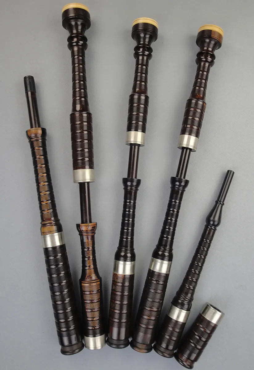 David Glen, Circa 1890, Cocuswood, Nickel Ferrules, Ivory Caps