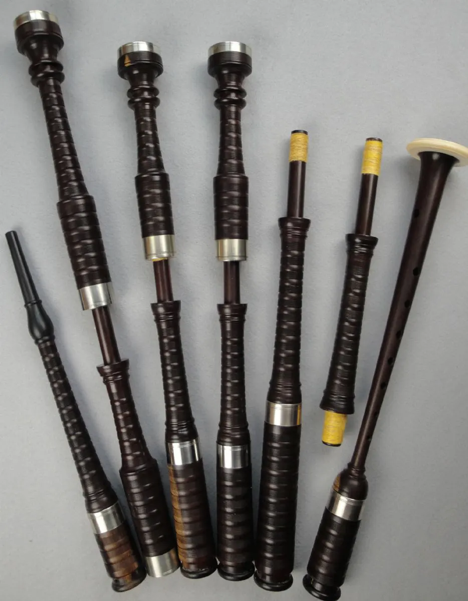 David Glen, Circa 1890s, Cocuswood, Nickel, with Original Chanter and Extra Bass Bottom