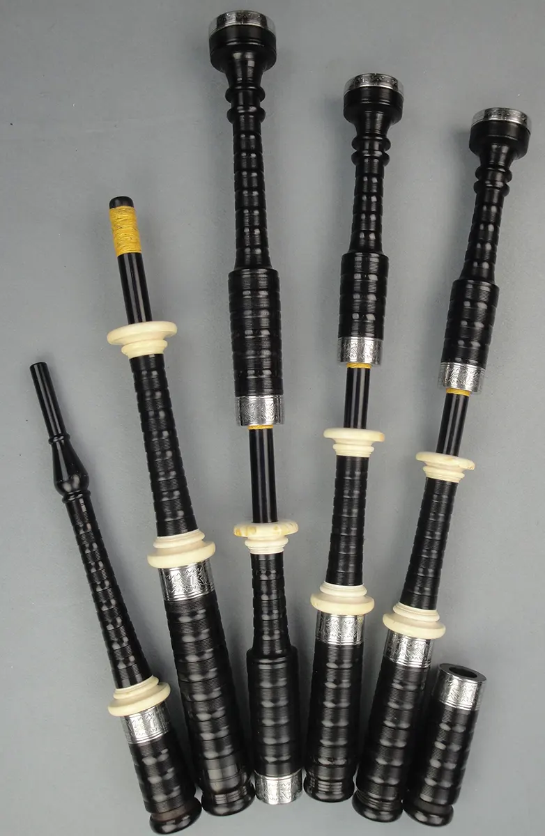 Duncan Macdougall, Ebony, Ivory, Engraved German Silver, Circa 1870s