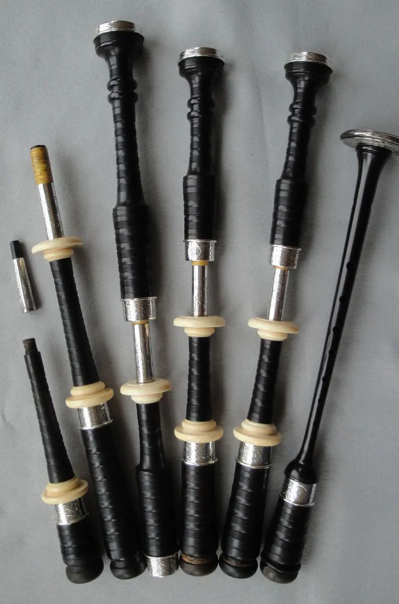 Engraved Silver and Ivory Lawries in Blackwood and Ebony, 1951-52