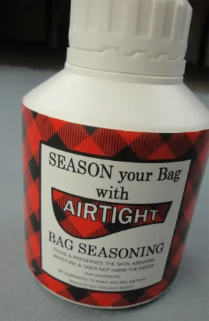 Hardie Airtight bagpipe bag Seasoning