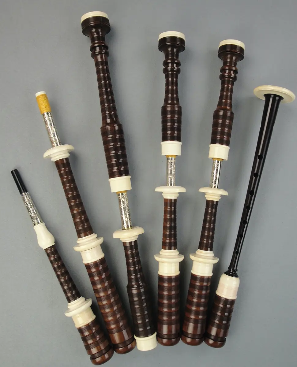 Henderson, Circa 1920, Cocuswood, Ivory, Silver Slides