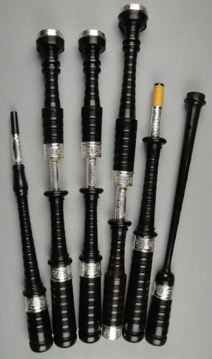 Henderson, Circa 1930, Blackwood Projecting Mounts, New Silver Ferrules, Slides, Caps