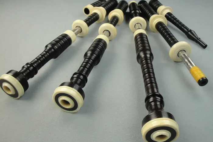 Henry Starck, Circa 1930s, Engraved Silver Slides, Ivory
