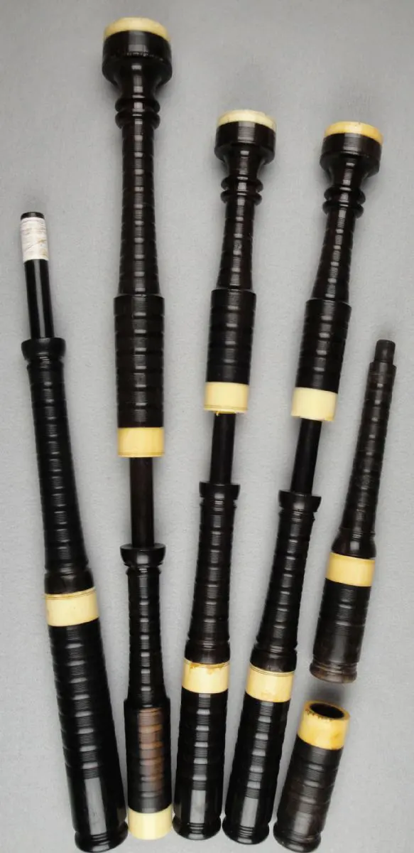 J & R Glen, Circa 1880, Cocuswood, Ivory, Button Mounts