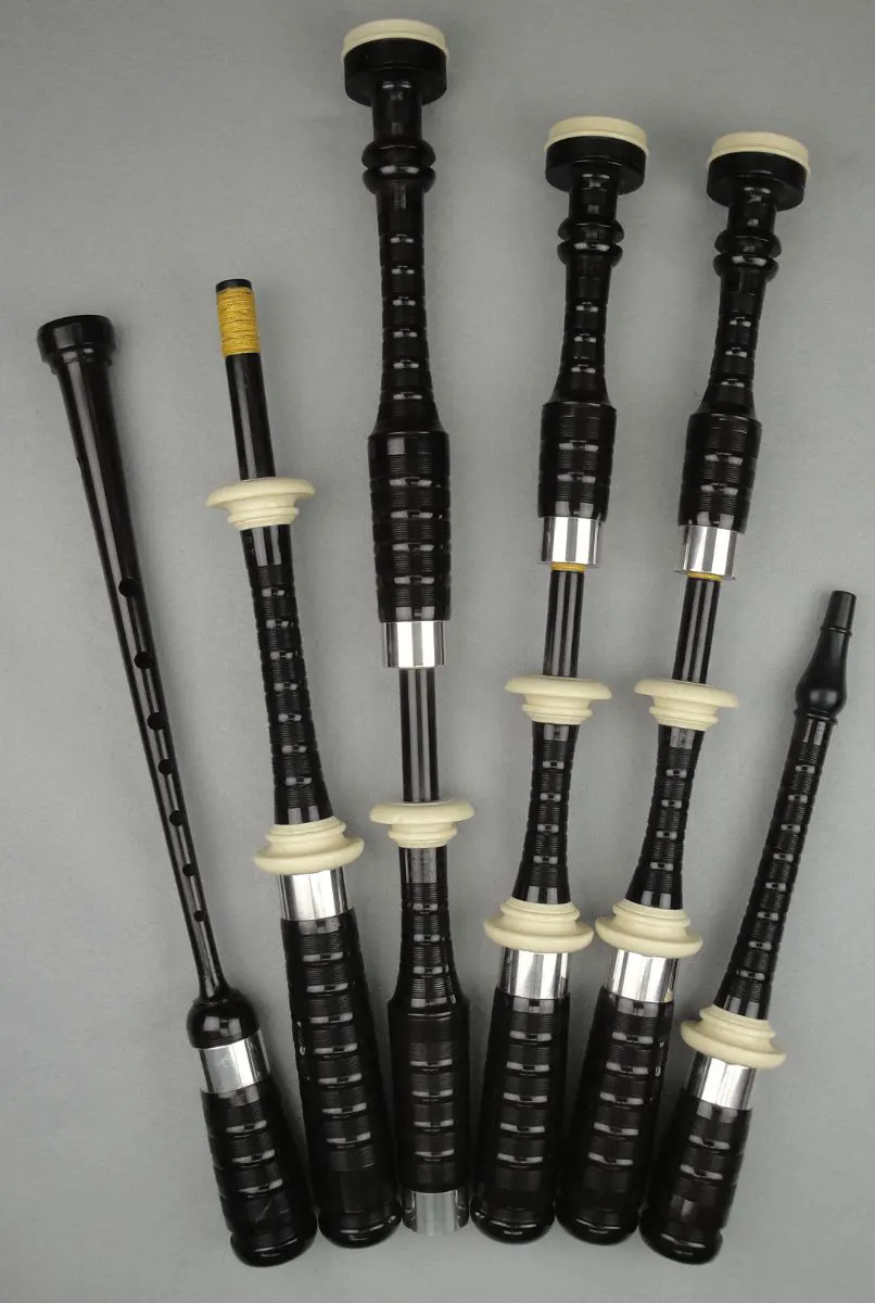 Kron Standard Model, 1998, Blackwood, Plain Sterling Silver, Artificial Ivory