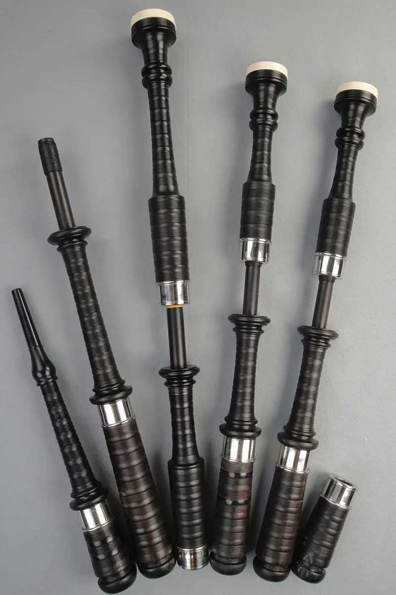 Lawries, Circa Ww1, Ebony, Nickel, Modern Imitation Ivory Caps