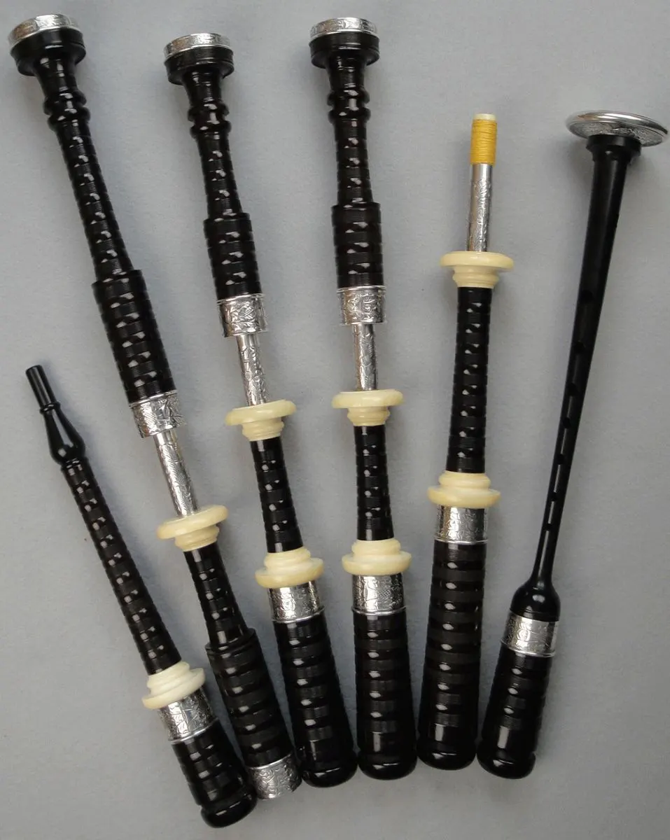 R. G. Hardie, Engraved Silver and Ivory, Hallmarked 1964