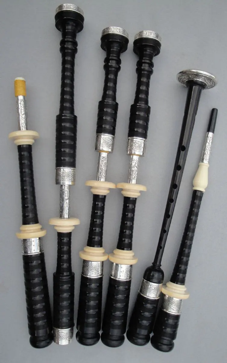 R. G. Hardie, Hand-engraved Silver and Ivory, Hallmarked 1956