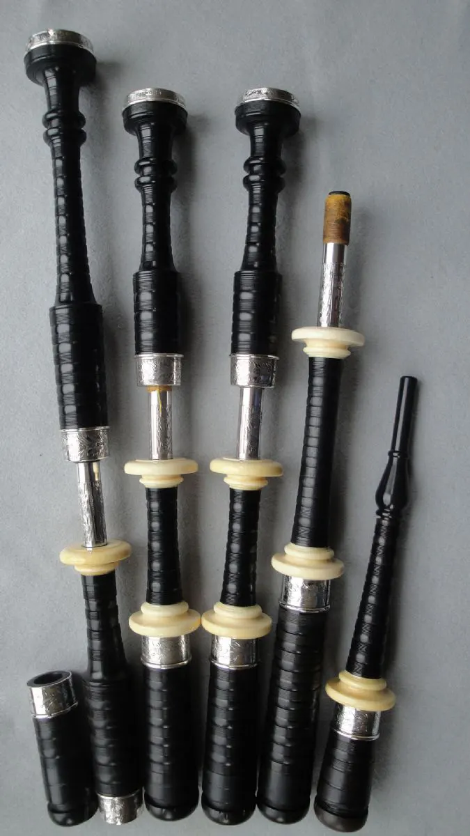 R. G. Lawrie, Ebony, Engraved Silver and Ivory, Hallmarked 1914