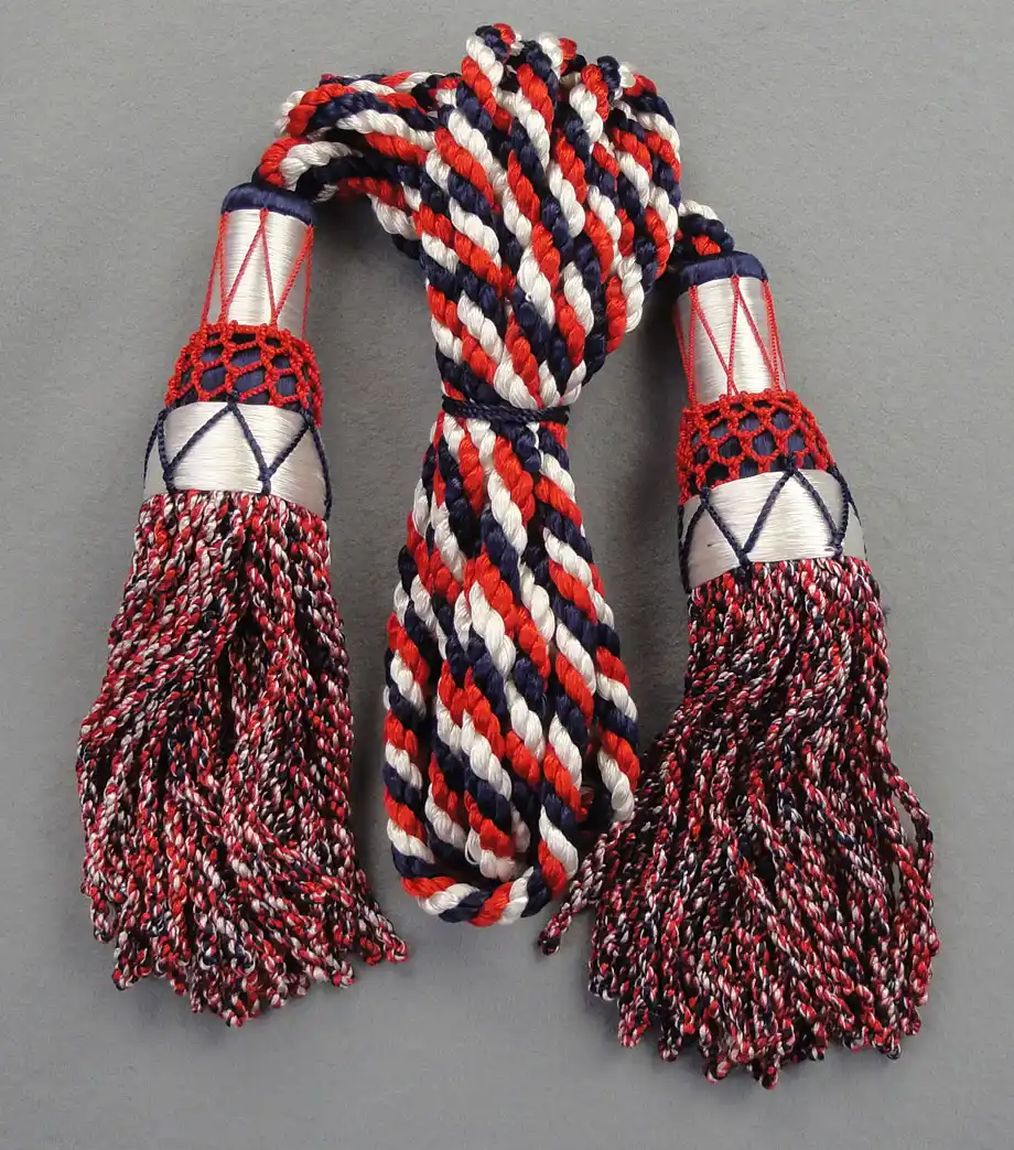 bagpipe drone cords red white and blue
