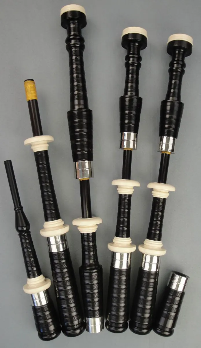 Robertson, Circa 1920s, Ebony, Nickel, New Imitation Ivory