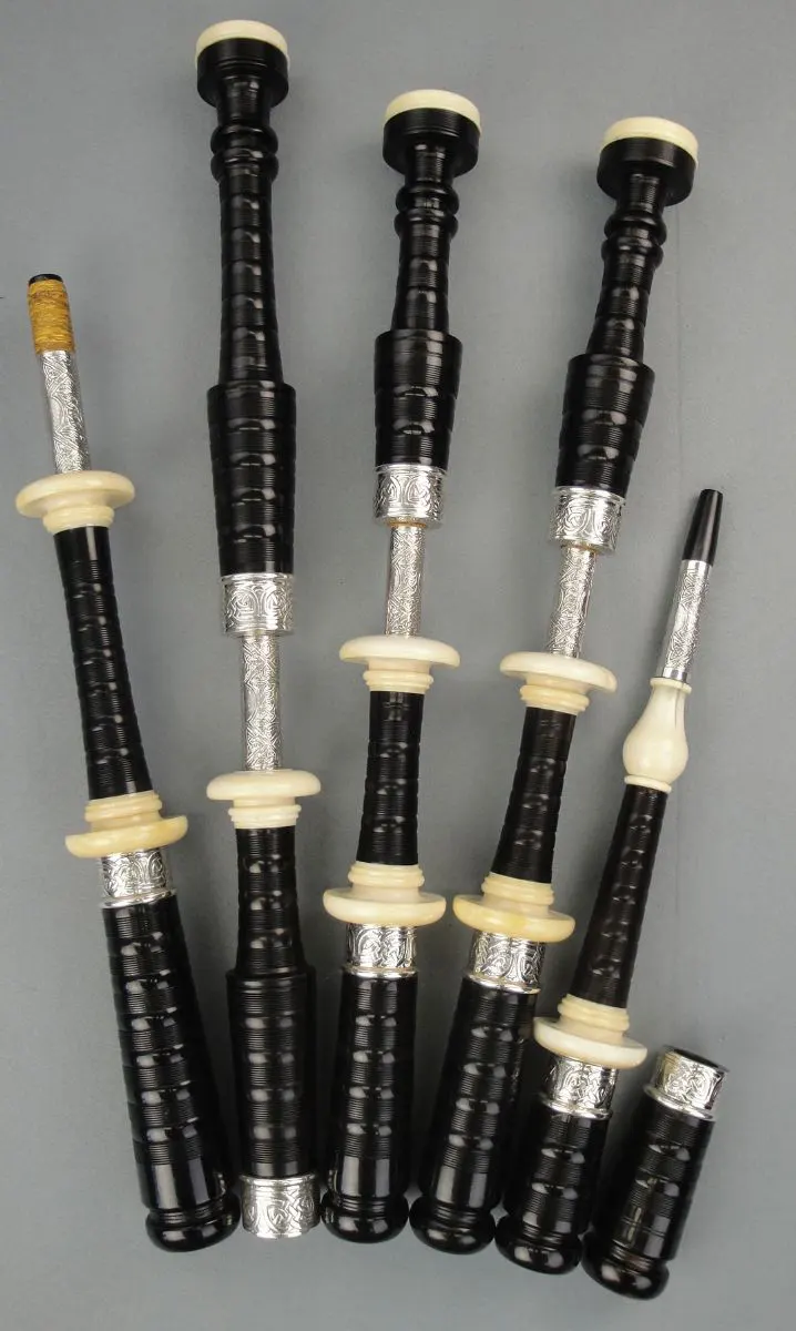 Robertson, Circa 1920s, Engraved, Hallmarked Silver 2006, Ivory