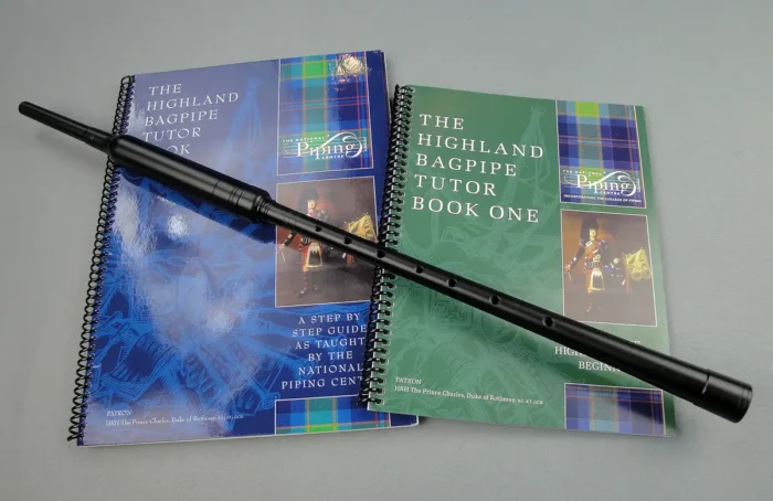National Piping Centre “Green Book,” and “Highland Bagpipe Tutor” with Polypenco Practice Chanter