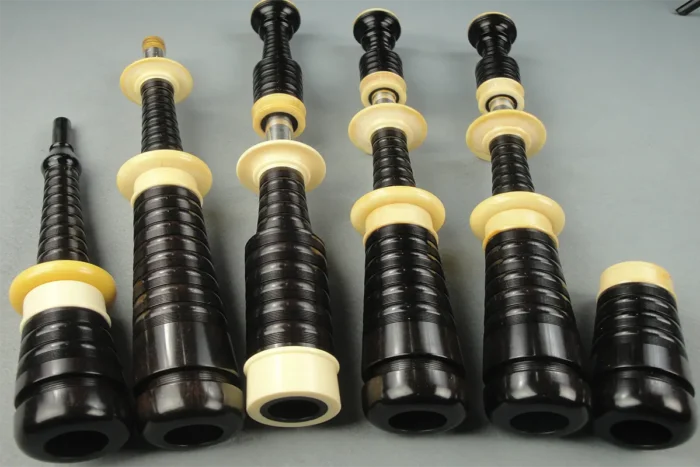 Henderson, Circa 1935, Full Ivory, Plain Silver Slides