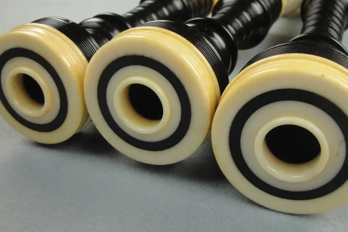 Henderson, Circa 1935, Full Ivory, Plain Silver Slides