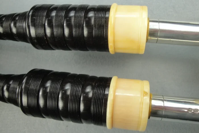 Henderson, Circa 1935, Full Ivory, Plain Silver Slides